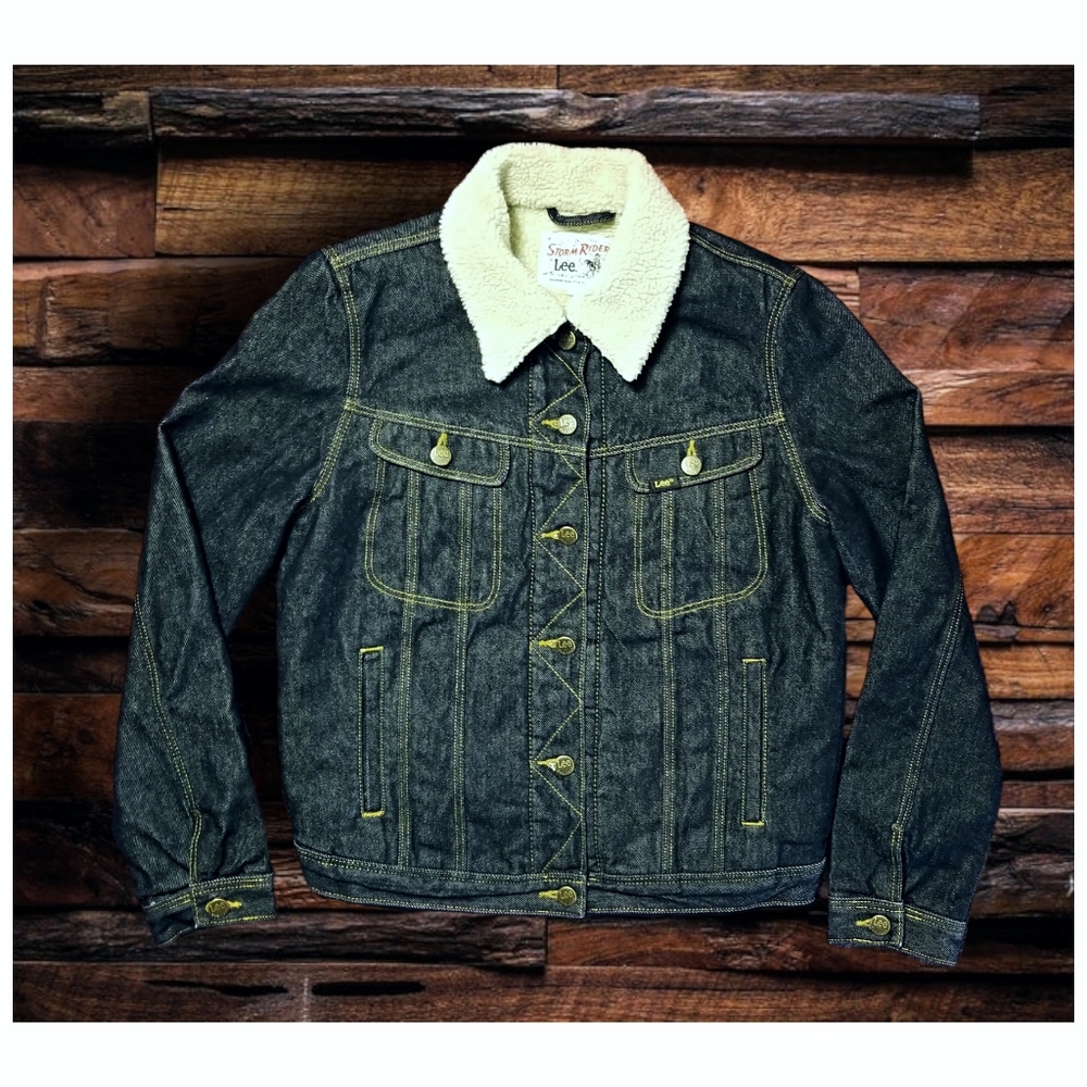 ☆NWOT☆LEE *STORM RIDERS* SHERPA LINED DENIM JACKET- WOMEN'S SIZE LARGE